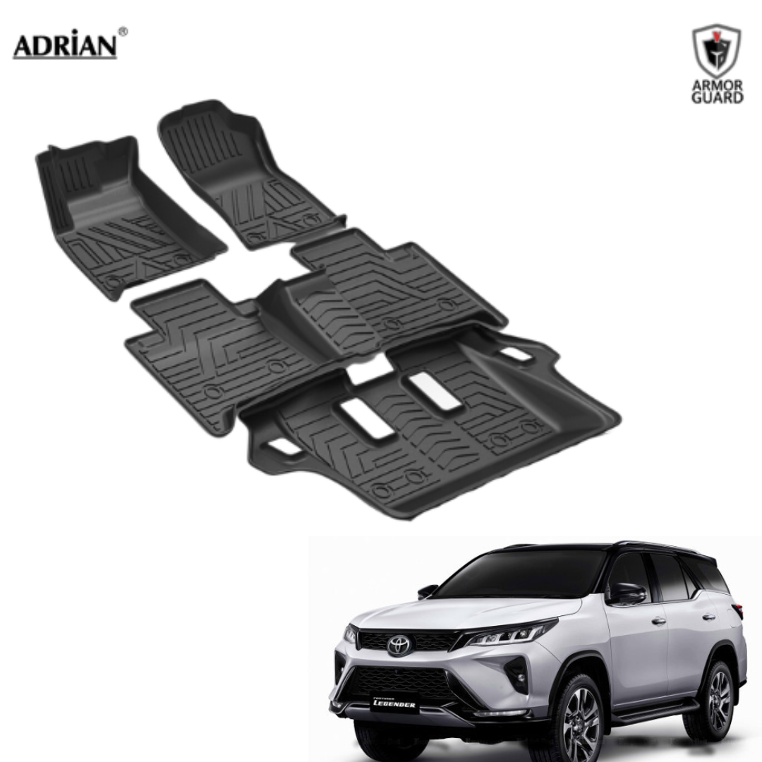 Toyota fortuner hot sale rubber floor mats